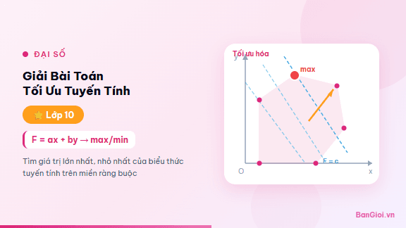 Hướng Dẫn Giải Bài Toán Tối Ưu Tuyến Tính - Hướng dẫn từng bước giải bài toán tối ưu tuyến tính cho học sinh lớp 10. Bao gồm