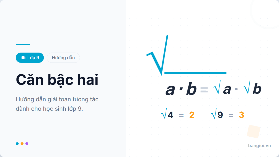 Căn Bậc Hai - Ứng dụng hướng dẫn toán học cho học sinh