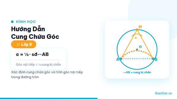 Cung Chứa Góc - Hướng dẫn quỹ tích cung chứa góc và ứng dụng trong bài toán hình học phẳng cho h