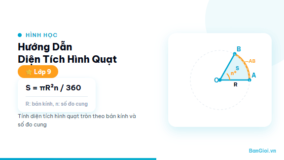 Hướng Dẫn Diện Tích Hình Quạt - Hướng dẫn tính diện tích hình quạt và độ dài cung tròn theo công thức cho học si