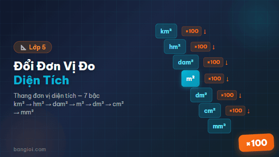 Đổi Đơn Vị Đo Diện Tích - Ứng dụng hướng dẫn toán học cho học sinh