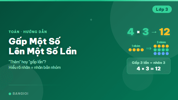 Hướng Dẫn Gấp Một Số Lên Một Số Lần - Hướng dẫn từng bước phân biệt "thêm" (cộng) và "gấp lần" (nhân) cho học sinh lớp