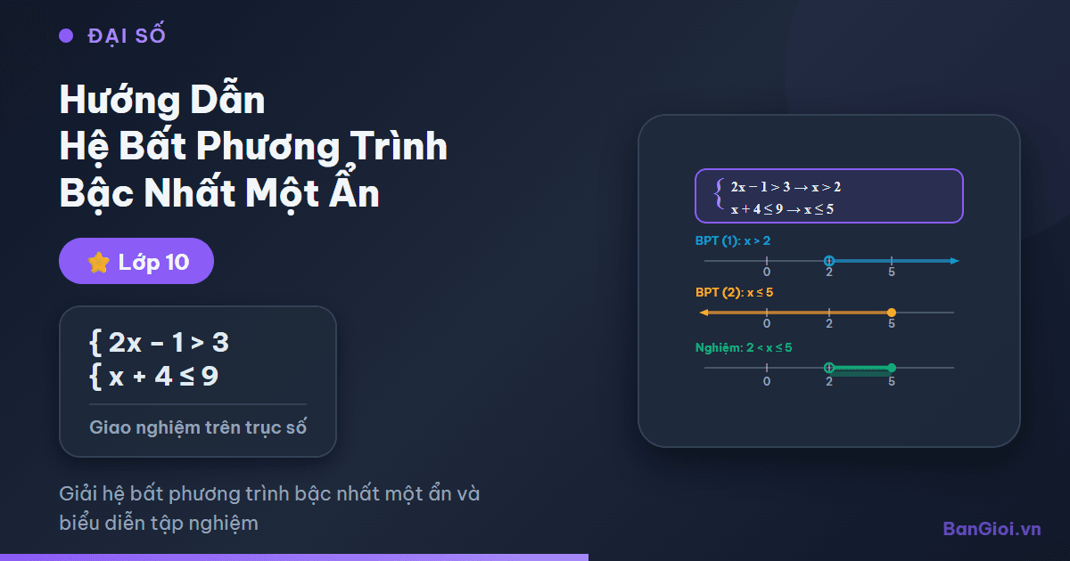 Hướng Dẫn Hệ Bất Phương Trình Bậc Nhất Một Ẩn - Hướng dẫn từng bước giải hệ bất phương trình bậc nhất một ẩn, biểu diễn nghiệm t