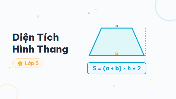 Hướng Dẫn Tính Diện Tích Hình Thang - Hướng dẫn từng bước tính diện tích hình thang bằng công thức S = (a + b) × h ÷ 2