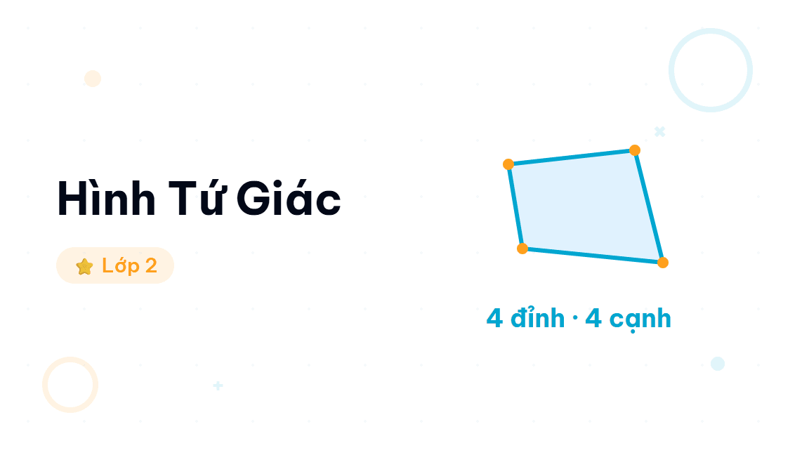 Hình Tứ Giác - Hướng dẫn từng bước nhận biết hình tứ giác cho học sinh lớp 2. Giáo viên trình c