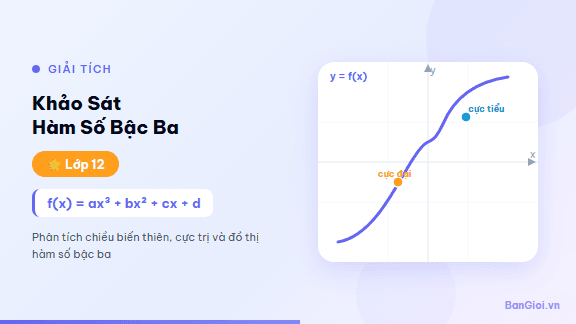 Khảo Sát Hàm Số Bậc Ba - Hướng dẫn từng bước khảo sát sự biến thiên và vẽ đồ thị hàm số bậc ba cho học si
