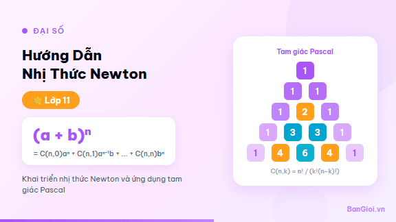 Hướng Dẫn Nhị Thức Newton - Hướng dẫn từng bước khai triển nhị thức Newton (a + b)^n, tìm hệ số, số hạng tổn