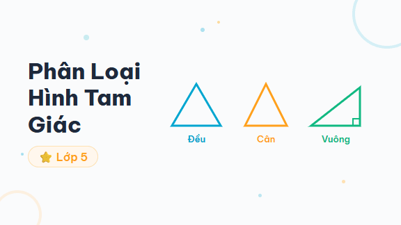 Hướng Dẫn Phân Loại Hình Tam Giác - Hướng dẫn từng bước phân loại hình tam giác theo cạnh và theo góc cho học sinh l