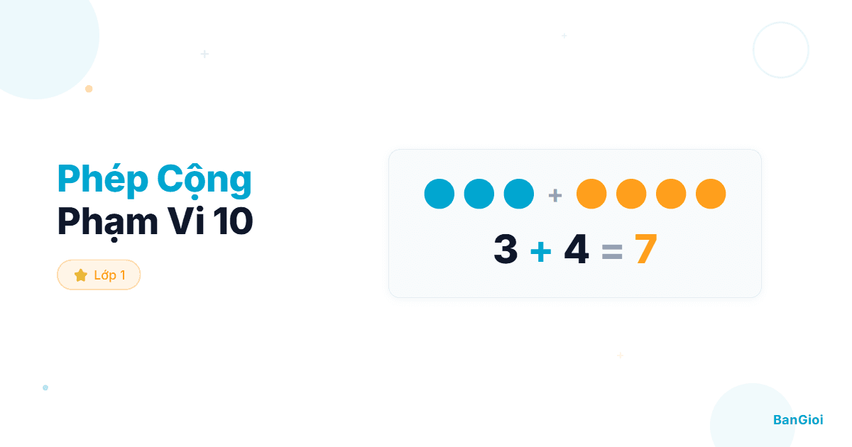 Hướng Dẫn Phép Cộng Phạm Vi 10 - Hướng dẫn từng bước phép cộng trong phạm vi 10 cho học sinh lớp 1.