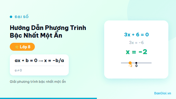 Phương Trình Bậc Nhất Một Ẩn - Hướng dẫn từng bước giải phương trình bậc nhất một ẩn cho học sinh lớp 8. Giáo v