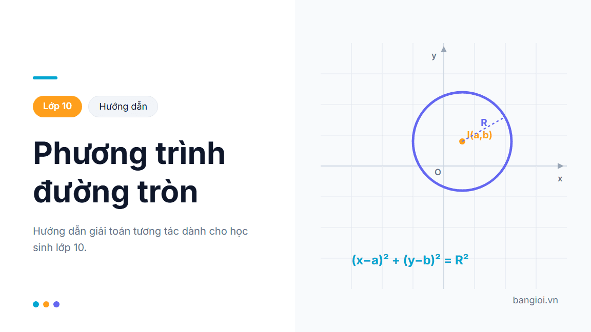 Phương Trình Đường Tròn - Ứng dụng hướng dẫn toán học cho học sinh