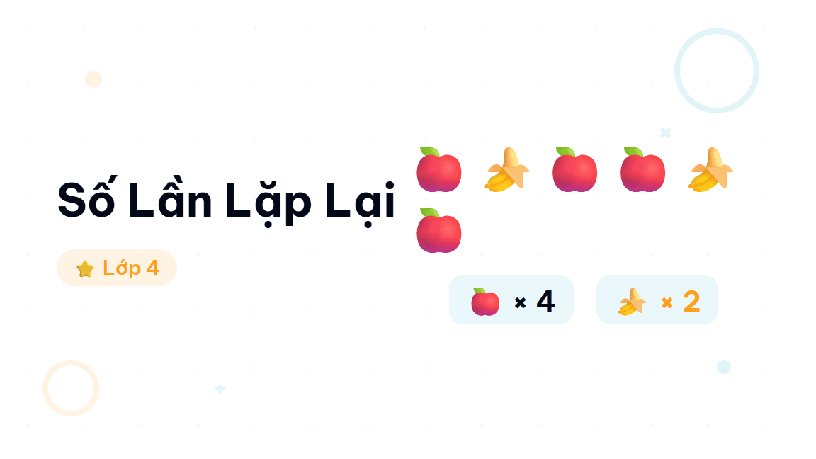 Số Lần Lặp Lại - Hướng dẫn từng bước đếm số lần lặp lại và tính tỉ số cho học sinh lớp 4. Giáo vi