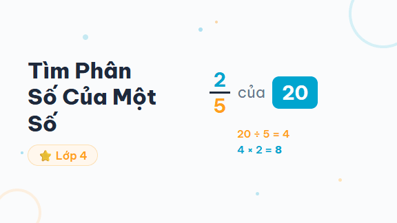 Hướng Dẫn Tìm Phân Số Của Một Số - Hướng dẫn từng bước tìm phân số của một số (chia cho mẫu số, nhân với tử số) cho