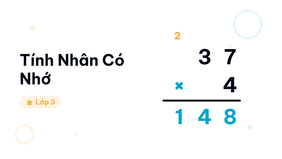 Tính Nhân Có Nhớ - Hướng dẫn từng bước phép nhân có nhớ cho học sinh lớp 3. Giáo viên trình chiếu t