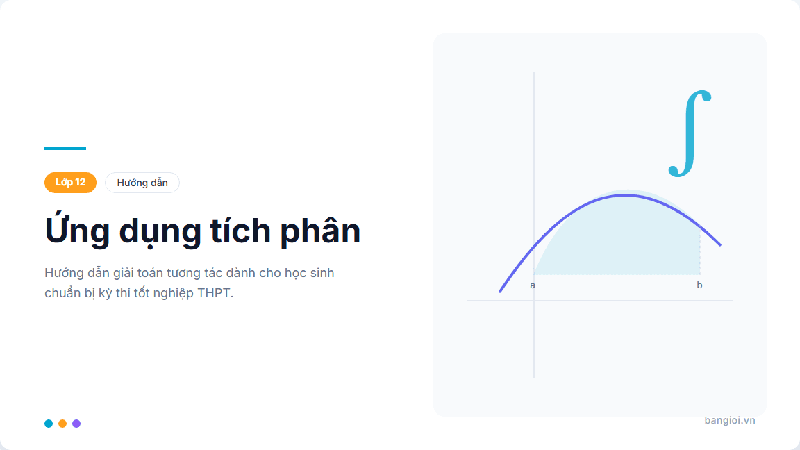 Hướng Dẫn Ứng Dụng Tích Phân - Hướng dẫn từng bước giải bài toán ứng dụng tích phân: tính diện tích hình phẳng,