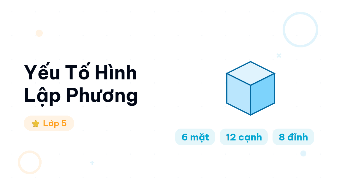 Yếu Tố Hình Lập Phương - Hướng dẫn từng bước nhận biết các yếu tố và tính diện tích, thể tích hình lập ph
