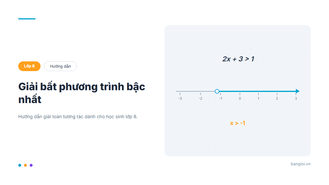 Hướng Dẫn Giải Bất Phương Trình Bậc Nhất - Hướng dẫn từng bước giải bất phương trình bậc nhất một ẩn cho học sinh lớp 9. Ch