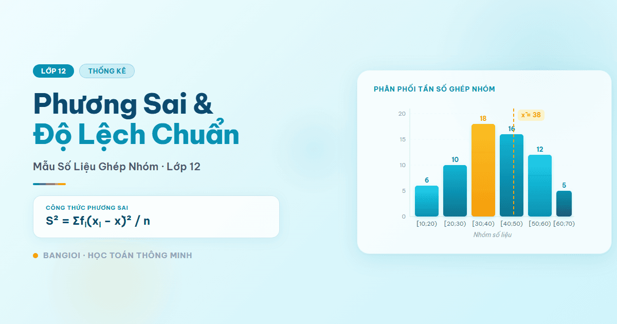 Hướng Dẫn Phương Sai & Độ Lệch Chuẩn Ghép Nhóm - Hướng dẫn từng bước tính phương sai và độ lệch chuẩn của mẫu số liệu ghép nhóm c